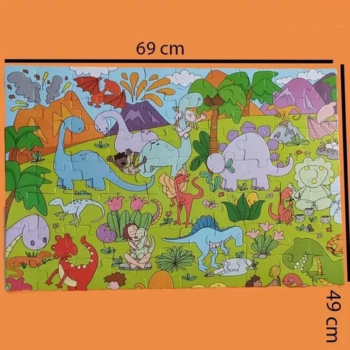 Dinosaurios Piso Puzzle Gigante 70 Niños