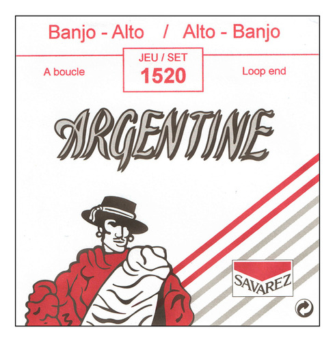 Encordado Savarez 1520 Argentine Para Banjo Alto