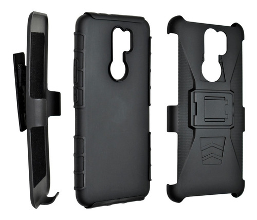Imagen 4 de 9 de Funda Moss Uso Rudo 3 En 1 Para Xiaomi Redmi 9