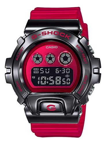 Reloj Digital Casio G-shock Con Bisel De Metal Y Banda De Re