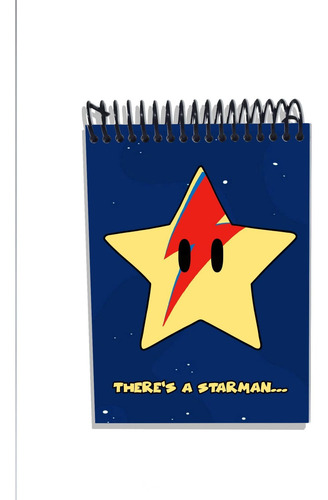 Imagem 1 de 2 de Caderneta Capa Dura Video Game Starman Nintendo David Bowie
