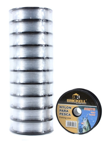 Nylon De Pesca 0.4mmx90m X14lb Pack 10 Unidades 