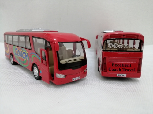 Bus Coach Travel, Escala 1:55,kingstoy, 17.5cms De Largo