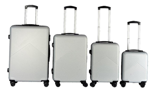 Juego Set 4 Maletas Nomad Rigidas Viaje 4 Ruedas Abs