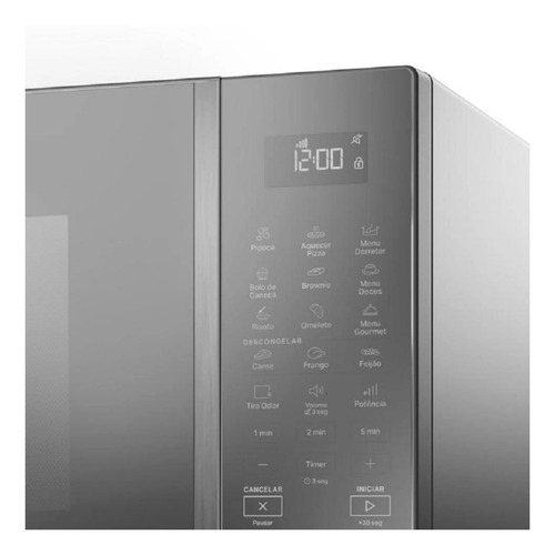 Micro-ondas 32 L Com Menu Gourmet Bms46ar Cinza Brastemp 110V