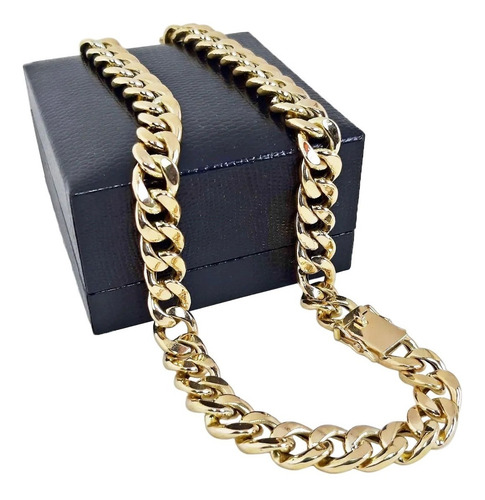 Imagem 2 de 2 de Corrente Cordão Grumet 380 Gramas 14mm 70cm Ouro 18k Maciço