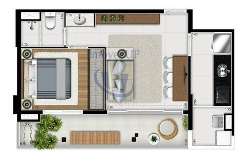 Imagem 10 de 11 de Apartamento A 500m Do Metro Consolacao, 48m², 1 Dorm, 1 Vaga Para Venda - V-2376