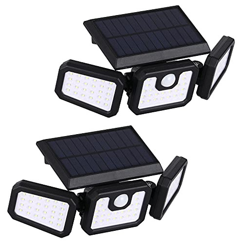 Solar Motion Sensor Security Light, 2-pack, 74 Led Adju...