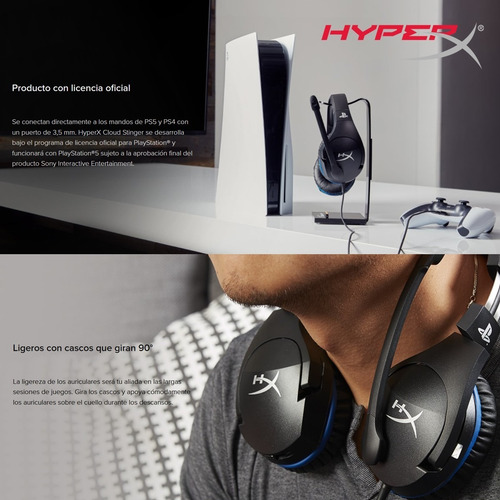 Imagen 3 de 10 de Diadema Gamer Hyperx Cloud Stinger Pc, Ps5 Ps4, Xbox, 3.5mm
