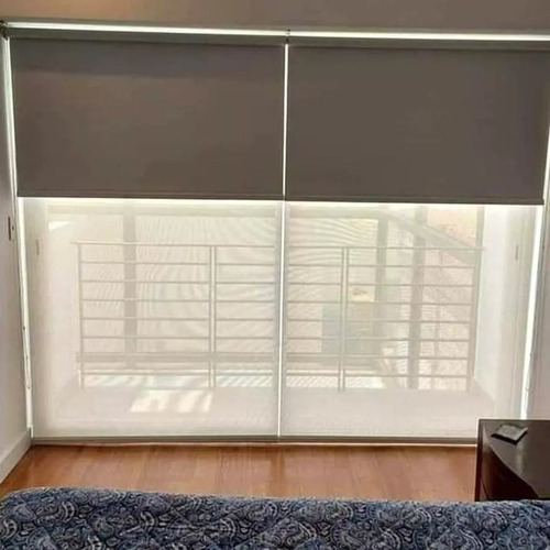 Cortina Roller Doble Paño Blackout Mas Visillo 160x200