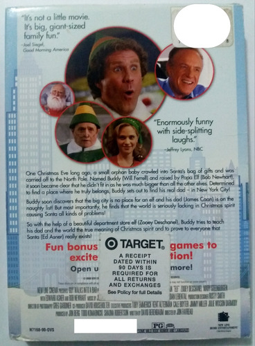 El Duende Elf Will Ferell Dvd Importado Audio Español +funda (Usado)