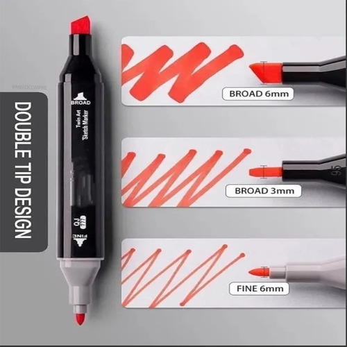 Marcadores De Diseño Touch Doble Punta Permanente 36 Pcs