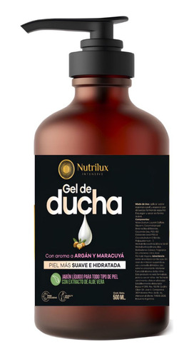 Gel De Ducha Nutrilux Intensive X 500ml Original Con Valvula