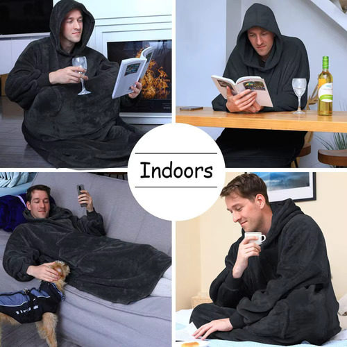 Poleron Sherpa Abrigador De Chiporro Oversize Para Invierno