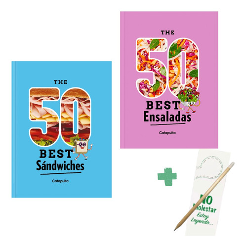 Promo 2x1 - 50 Best Sandwiches + Ensaladas - 2 Libros