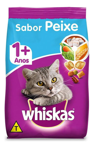 Ração Whiskas Peixe Para Gato Adulto 3kg
