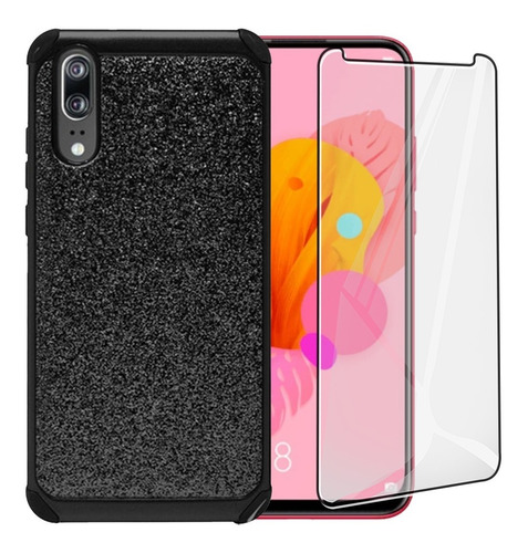 Funda Para Huawei P20 Eml-l29 Case Glitter Con Cristal Plno