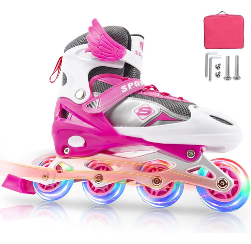 Patines Roller De 4 Ruedas Doble Fila Para Mujer