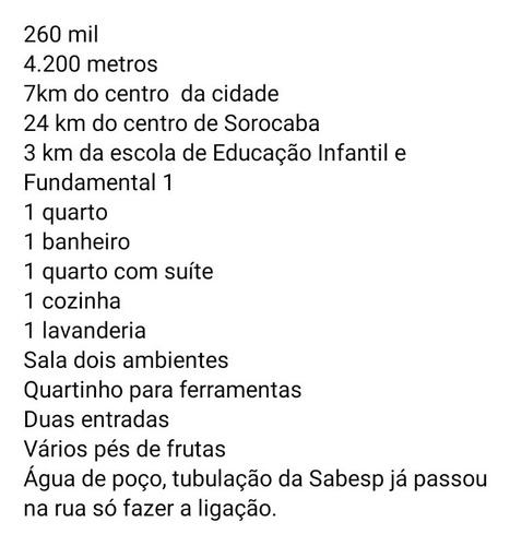 Chácara Em Alumínio - Sp