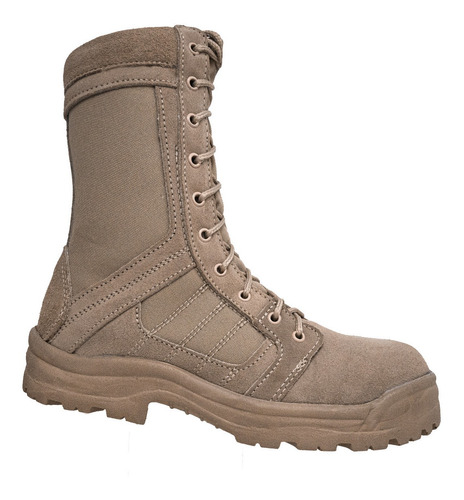 Imagen 2 de 6 de Botas Tipo Swat Ligera 100% Piel Militares Trabajo Kaki Negr