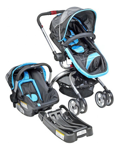 Coche Travel System Infanti I-giro Bright Black Color Celeste Color del chasis Negro