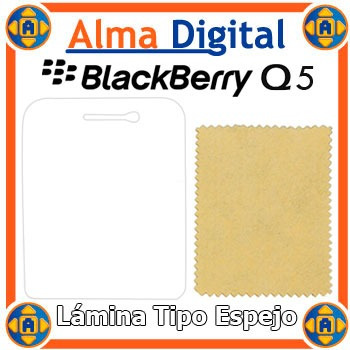 2x1 Lamina Protector Pantalla Espejo Blackberry Q5 Bb
