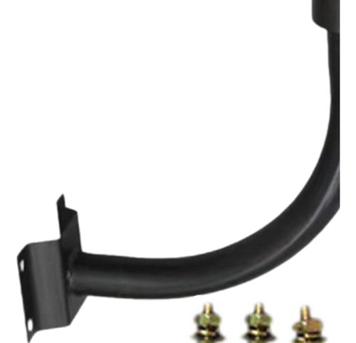 Brazo De Montaje De Extensión De Farola Solar, Curva Negra