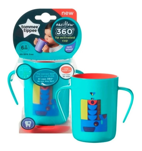 Imagen 5 de 7 de Vaso Vasito Taza Bebe Easiflow 360° 6m+ Tomme Tippe