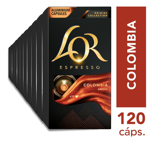 Kit 120 Cápsulas De Café Lor Colômbia Compatível Nespresso