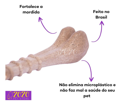 Biobone Mordedor Resistente De Planta Bagaço Laranja Cães
