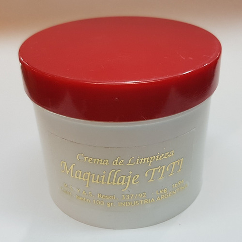 Imagen 1 de 1 de Crema Desmaquillante Maquillaje Titi Pote 100gr