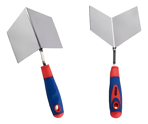 Desempenadeira De Canto Kit C/2 Aço Inox Interno/externo 90º