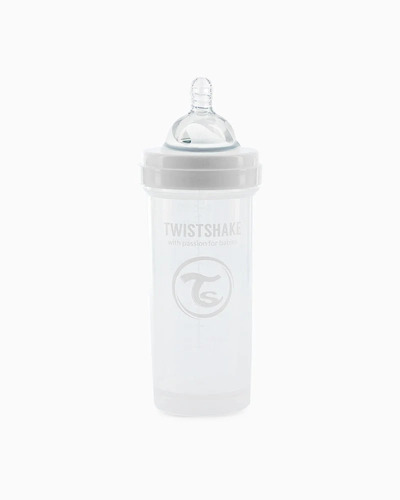Imagen 2 de 3 de Mamadera Anti-cólico Twistshake 260ml - Blanco