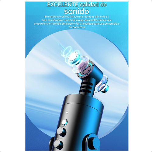 Microfono Profesional Haomuren K66-c Usb Condensador Stream