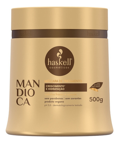 Mandioca Haskell Kit Shampoo Cond Másc Leave In Rep Pontas