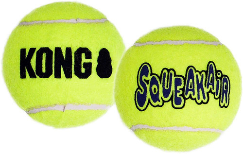 Kong Air Dog Squeakair - Pelotas De Tenis Para Perro  Tamañ