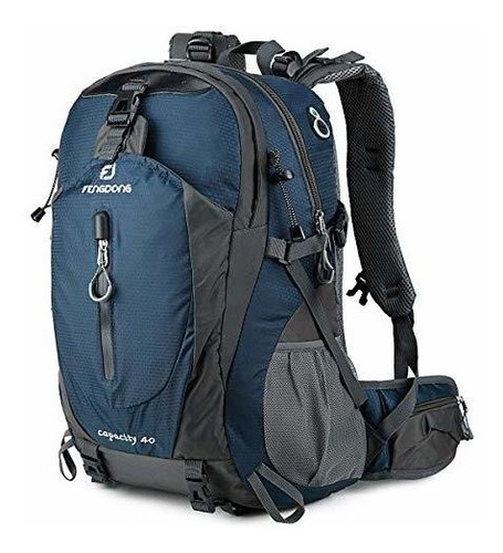 Mochila Impermeable, Liviana Para Senderismo - 40 L Azul