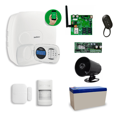 Kit Alarma Intelbras 4010 Lan/grps Inalambrica Monitoreo App