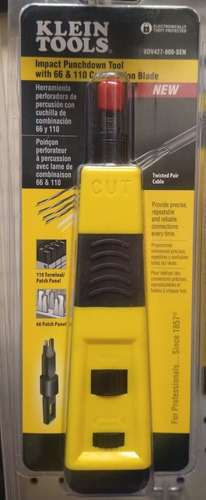 Ponchadora De Impacto Cuchilla 110/66 Klein Tools Vdv427-800