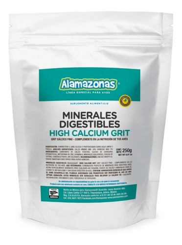 Grit Mineral Calcio Mezclas De Arenas 200g Aves Pequeñas