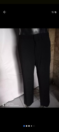 Pantalón Benetton Italy 50/ 34x32 Negro