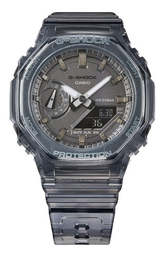 Reloj Casio G Shock Gma-s2100sk-1a Local Barrio Belgrano Color de la malla Negro Color del bisel Negro Color del fondo Negro