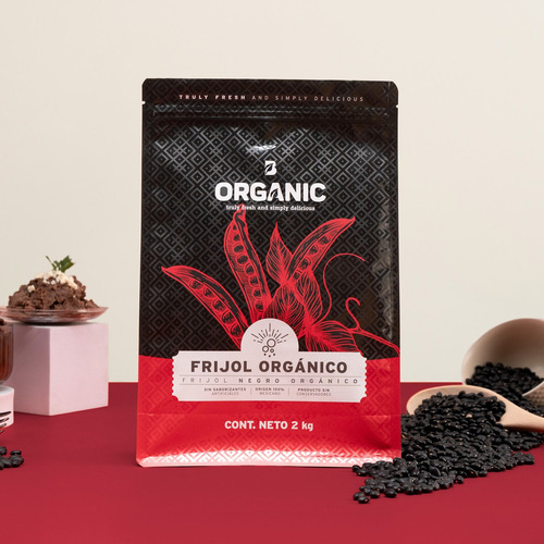 Frijol Negro Orgánico 2 Kg Alto Valor Nutricional B Life