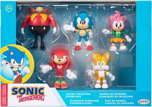 Pack 5 Figuras De 6 Cm Sonic The Hedgehog Classic Collection