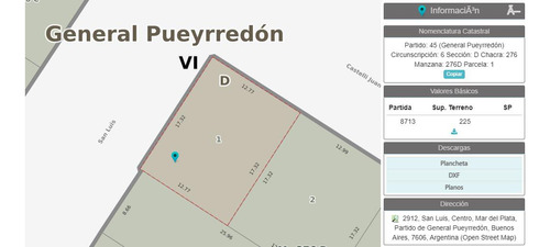 Lote Para Inversion - Esquina San Luis Y Castelli