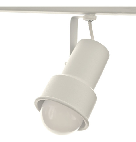 Imagem 4 de 8 de Lustre Spot Trilho Em Alumínio Triplo 3 Direcionável E27 Led