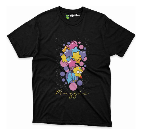 Playera Maggie Simpson Fiesta De Globos