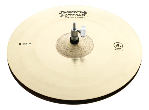 Chimbal Domene Crystal Series Hihats 15¨ Brilhante Em Bronze