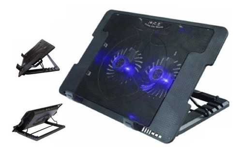 Cool Pad Base Enfriadora 2 Ventiladores Laptop 3 Posiciones Xbox Ps3