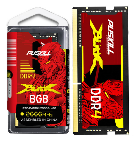 Memória Ram Notebook Gamer PUSKILL KILLBLADE Ddr4 8gb 2666mhz Cl19 1.2v Sodimm